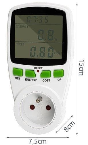 Energimätare / EL-mätare / Elenergimätare Watt Driftkostnad
