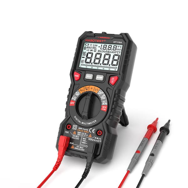 Digitalt multimeter med lommelykt Habotest HT118A, True RMS, NCV