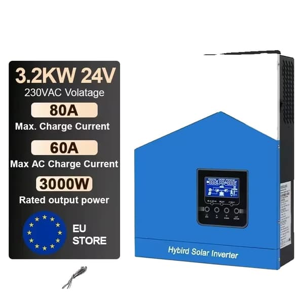 Hybrid sol inverter, 6200W effektudgang, 120A maks. ladestøm,SMH-II-3.2KW-WIFI