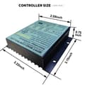 Miniatyrbillede 3 af 4: MPPT Vindladningskontrol, 40A Maksimal Strøm, IP67 Vandtæt, Kompatibel med 12V/24V/48V,20A, 48V