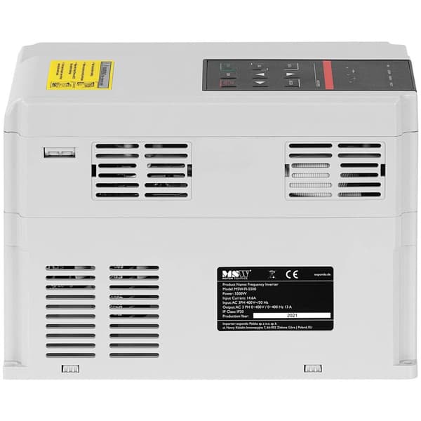 MSW Frekvensomriktare - 7,5 kW / 10 hk - 380 V - 50-60 Hz - LED