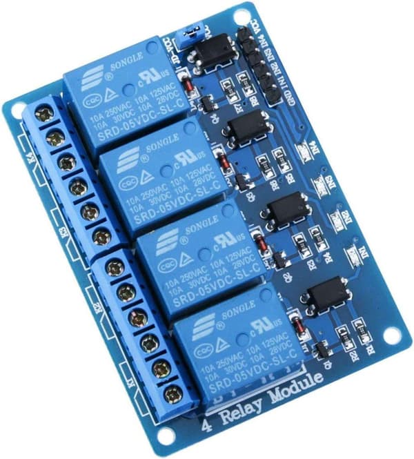 1-delt 4 kanaler 4CH DC 5V med optisk kobling til UNO R3 Mega 1280 DSP Arm PIC AVR - Tilbehør til fjernbetjening legetøj relæmodul