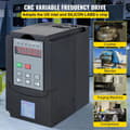 Miniatyrbild 1 av 10: 4,0KW omriktare med variabel frekvens, stabil prestanda, digital display, tyst drift, flera skydd