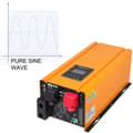Miniatyrbillede 2 af 4: 3KW DC 12V til AC 230V Ren Sinusbølge Inverter - LCD Skærm, Indbygget Batterioplader