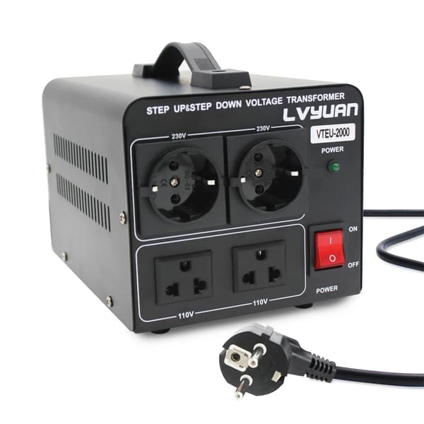 Spændingstransformator 2000W/5000W, Trin Op/Ned 110V-220V, Sikker og Fleksibel,VTEU-5000