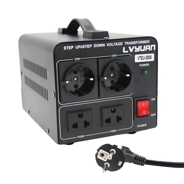 Spændingstransformator 2000W/5000W, Trin Op/Ned 110V-220V, Sikker og Fleksibel,VTEU-5000