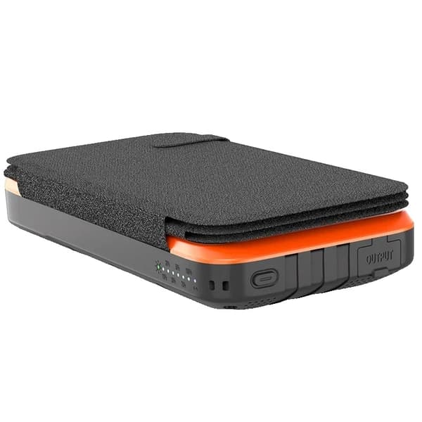 Bærbar Power Bank, 43800mAh kapacitet, 5W/10W trådløs opladning,5W-QI -Orange, 30001mAh-50000mAh