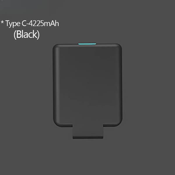 Bärbar Power Bank Laddningsfodral, 4225mAh Kapacitet, Snabbladdningsfunktion,Typ C-Svart 4225mAh