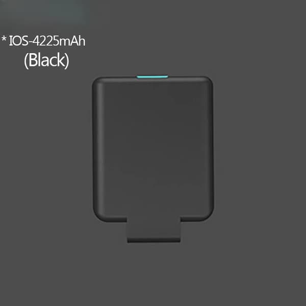 Bärbar Power Bank Laddningsfodral, 4225mAh Kapacitet, Snabbladdningsfunktion,Typ C-Svart 4225mAh