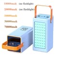 Miniatyrbild 2 av 2: Högkapacitets Powerbank, Snabbladdning, Stöd för flera enheter,30000mAh, svart