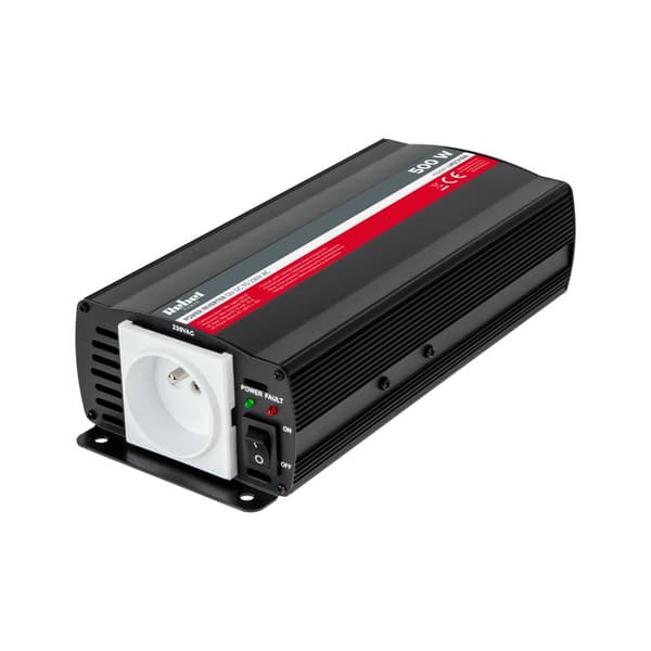 REBEL-muunnin 12V/230V 500W (E-tyyppinen pistoke: puola, ranska)
