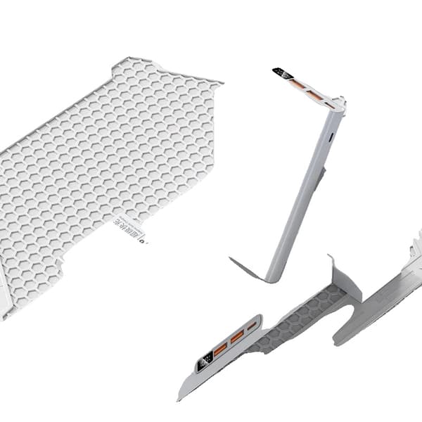 Bærbar Power Bank, 10000mAh kapacitet, 120W hurtigopladning,Hvid 10000mAh, 10000mAh