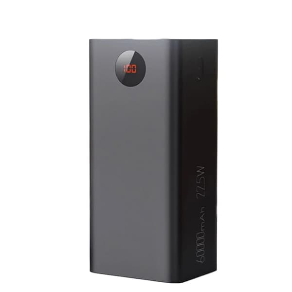 Bærbar Power Bank, 60000mAh kapacitet, 22,5W hurtigopladning,50001mAh-100000mAh, sort