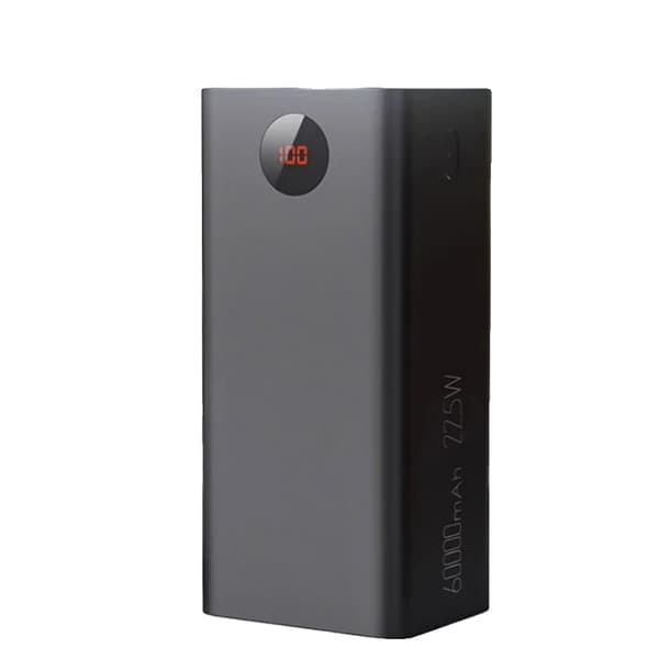 Bærbar Power Bank, 60000mAh kapacitet, 22,5W hurtigopladning,50001mAh-100000mAh, sort