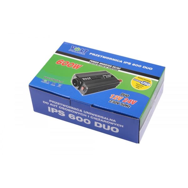 Jännitteenmuunnin 12-24V 230V DUO 600W VOLT PL
