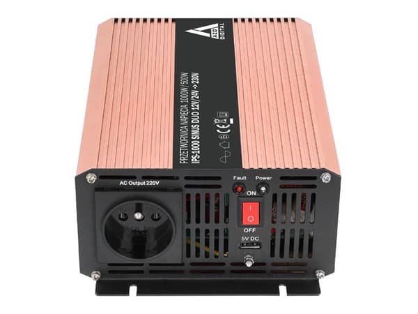 Azo Car spændingsomformer DUO 1000W Sinus