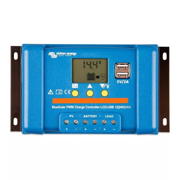 Laderegulator VICTRON ENERGY BlueSolar PWM-LCD&USB 12/24V - 30A (SCC010030050)