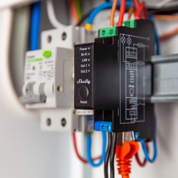 Shelly Pro 2PM elektriskt relä Svart 2