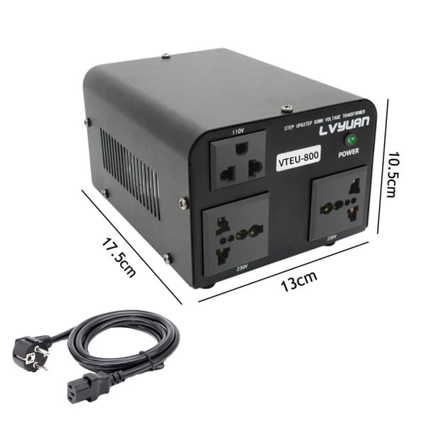 Here is the translation of the provided text into Danish:,VTEU-800W, 110V 220V overførsel