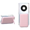 Miniatyrbillede 1 af 2: Bærbar trådløs powerbank, 10000mAh kapacitet, 22,5W hurtigopladning,Pink TYPE-C