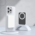 Miniatyrbillede 2 af 2: Magnetisk Trådløs Power Bank, 10000mAh Kapacitet, Hurtig Opladningsfunktion,hvid, 10000mAh