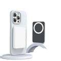 Miniatyrbillede 1 af 2: Magnetisk Trådløs Power Bank, 10000mAh Kapacitet, Hurtig Opladningsfunktion,hvid, 10000mAh