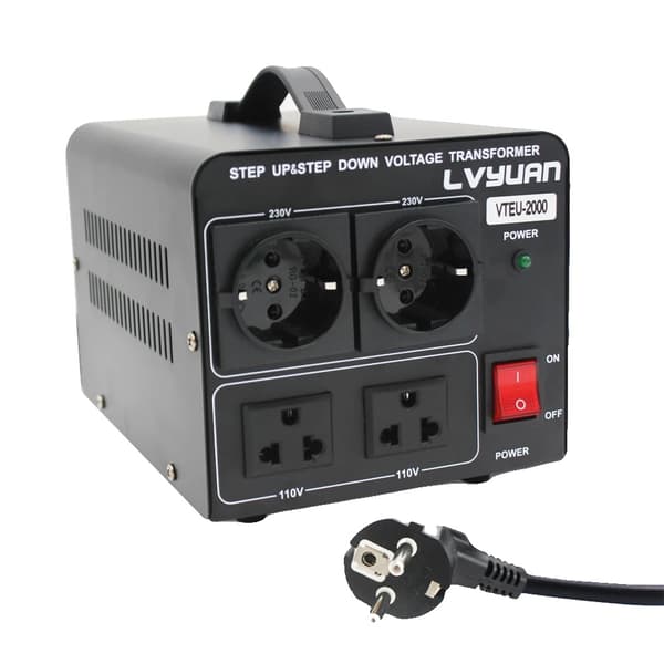 Spændingstransformator 2000W/5000W, Trin Op/Ned 110V-220V, Sikker og Fleksibel,VTEU-2000VTEU-2000