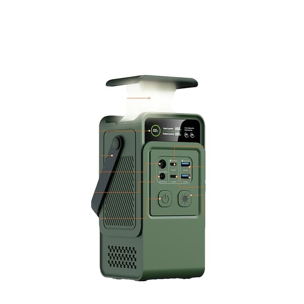 Bærbar Strømbank, 60000mAh Kapacitet, LiFePO4 Batteri, Solopladningsmulighed,AP200L