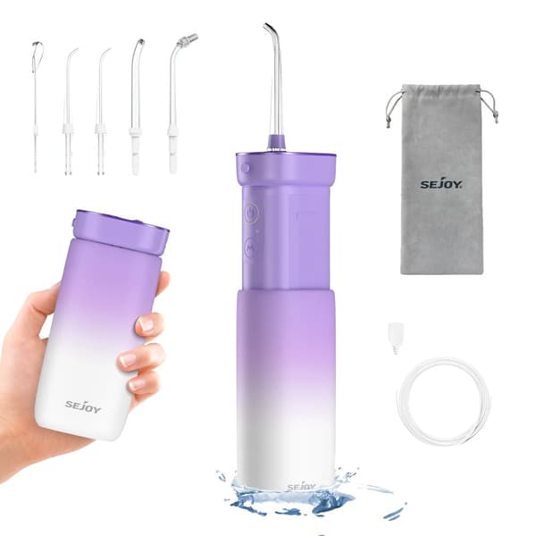 Bærbar Oral Irrigator, 170 ml Vandtank, 1800mAh Batteri,LILLA