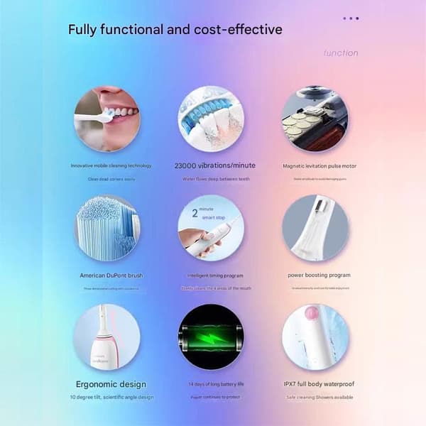 Philips Sonicare ProtectiveClean HX 3226 genopladelig elektrisk tandbørste, lyserød