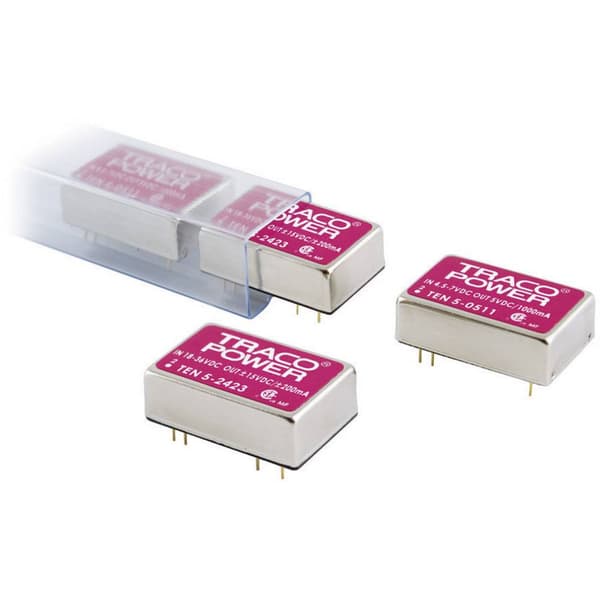 TracoPower TEN 5-1223 DC/DC-omvandlare kretskort 12 V/DC 15 V/DC, -15 V/DC 200 mA 6 W Antal utgångar: 2 x Innehåll 1 st