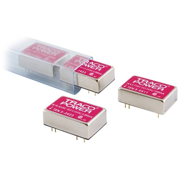 TracoPower TEN 5-1223 DC/DC-omvandlare kretskort 12 V/DC 15 V/DC, -15 V/DC 200 mA 6 W Antal utgångar: 2 x Innehåll 1 st