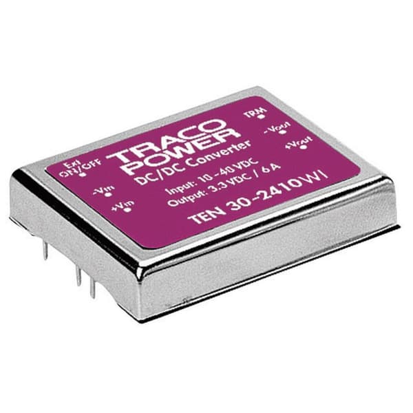 TracoPower TEN 30-2412WI DC/DC-omvandlare kretskort 24 V/DC 12 V/DC 2.5 A 30 W Antal utgångar: 1 x Innehåll 1 st