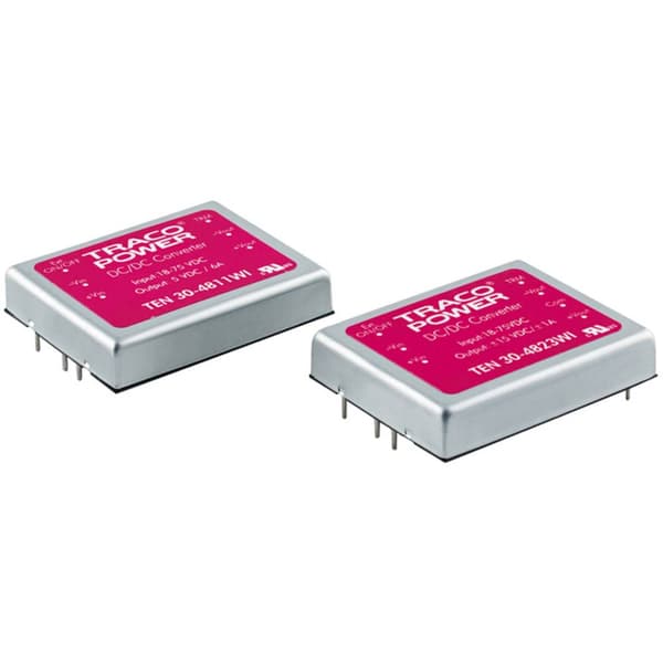 TracoPower TEN 30-2412WI DC/DC-omvandlare kretskort 24 V/DC 12 V/DC 2.5 A 30 W Antal utgångar: 1 x Innehåll 1 st