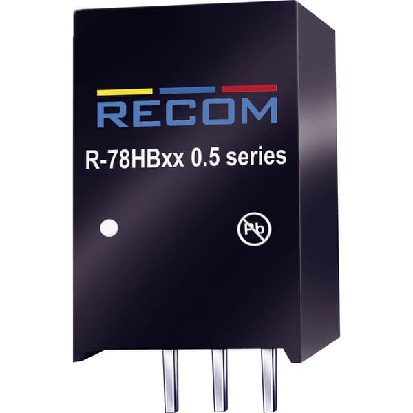 RECOM R-78HB6.5-0.5 DC/DC-omvandlare kretskort 72 V/DC 6.5 V/DC 0.5 A 3.25 W Antal utgångar: 1 x Innehåll 1 st