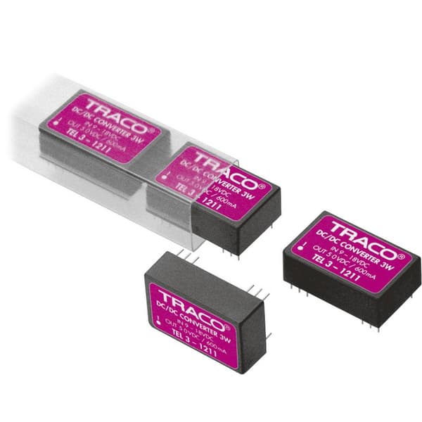 TracoPower TEL 3-1211 DC/DC-omvandlare kretskort 12 V/DC 5 V/DC 600 mA 3 W Antal utgångar: 1 x Innehåll 1 st