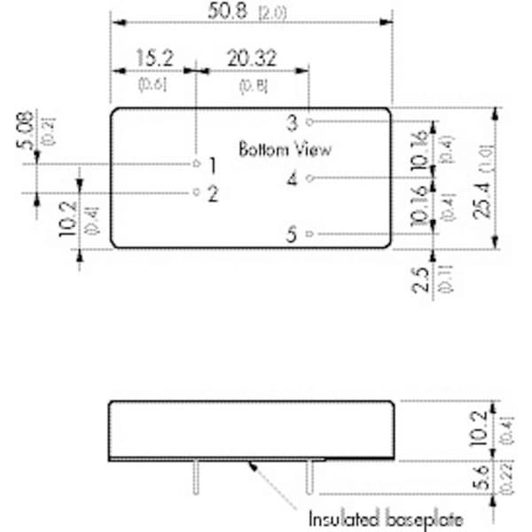 TracoPower TEN 15-2423 DC/DC-omvandlare kretskort 24 V/DC 15 V/DC, -15 V/DC 500 mA 15 W Antal utgångar: 2 x Innehåll 1