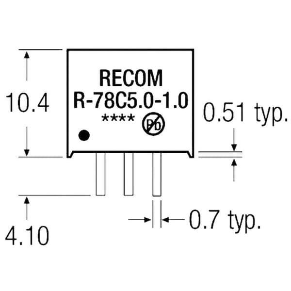 RECOM R-78C9.0-1.0 DC/DC-omvandlare kretskort 9 V/DC 1 A Antal utgångar: 1 x Innehåll 1 st