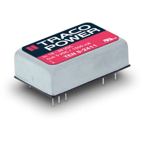 TracoPower TEN 8-2423 DC/DC-omvandlare kretskort 24 V/DC 15 V/DC, -15 V/DC 265 mA 8 W Antal utgångar: 2 x Innehåll 1 st