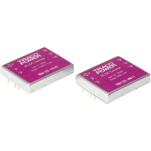 TracoPower TEN 25-1222 DC/DC-omvandlare kretskort 12 V/DC 12 V/DC, -12 V/DC 1.25 A 30 W Antal utgångar: 2 x Innehåll 1
