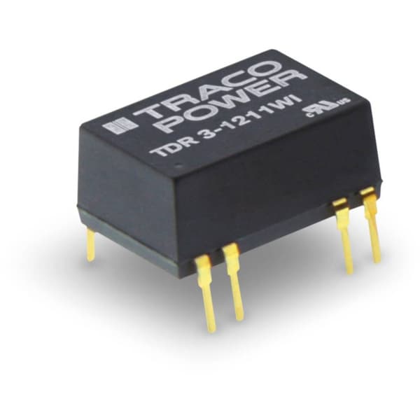 TracoPower TDR 3-1222WI DC/DC-omvandlare kretskort 12 V/DC 12 V/DC, -12 V/DC 125 mA 3 W Antal utgångar: 2 x Innehåll 1