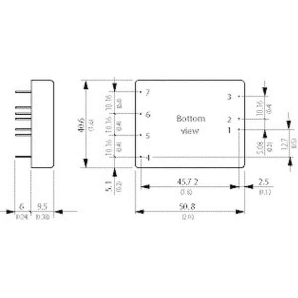 TracoPower TEN 25-2411 DC/DC-omvandlare kretskort 24 V/DC 5 V/DC 5 A 25 W Antal utgångar: 1 x Innehåll 1 st