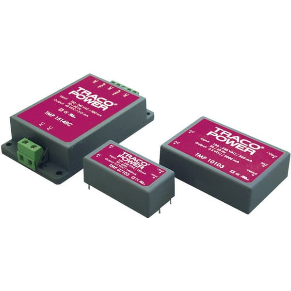 TracoPower TMP 15124C Nätdel / Strömförsörjning 24 V/DC 0.625 A 15 W