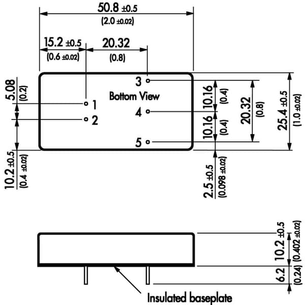 TracoPower TEL 15-1223 DC/DC-omvandlare kretskort 12 V/DC 15 V/DC, -15 V/DC 500 mA 15 W Antal utgångar: 2 x Innehåll 1