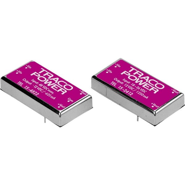 TracoPower TEL 15-1223 DC/DC-omvandlare kretskort 12 V/DC 15 V/DC, -15 V/DC 500 mA 15 W Antal utgångar: 2 x Innehåll 1