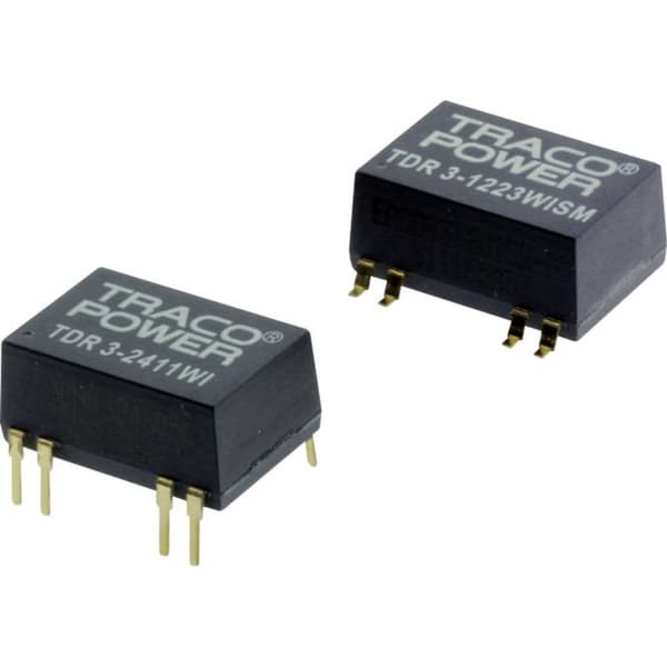 TracoPower TDR 3-2422WISM DC/DC-omvandlare kretskort 24 V/DC 12 V/DC, -12 V/DC 125 mA 3 W Antal utgångar: 2 x Innehåll
