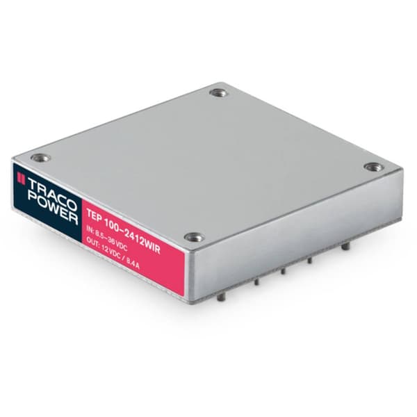 TracoPower TEP 100-2412WIR DC/DC-omvandlare kretskort 24 V/DC 12 V/DC 8.4 A 100 W Antal utgångar: 1 x Innehåll 1 st