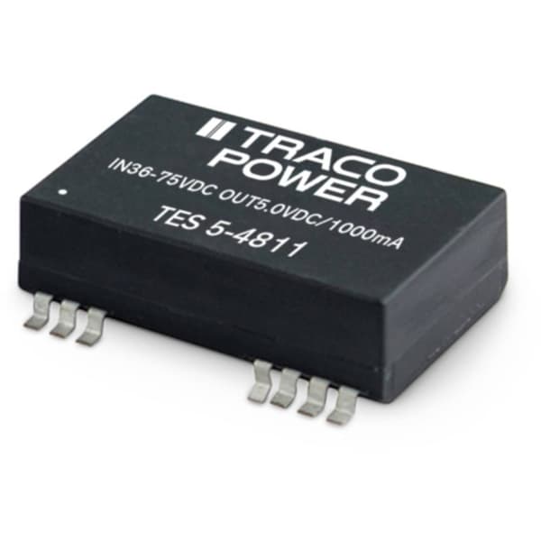 TracoPower TES 5-2412 DC/DC-omvandlare SMD 24 V/DC 5 V/DC 420 mA 5 W Antal utgångar: 1 x Innehåll 1 st