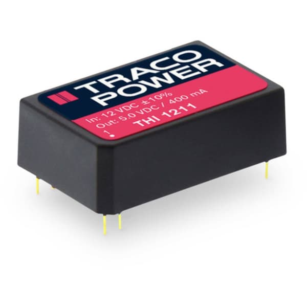 TracoPower THI 0521 DC/DC-omvandlare kretskort 5 V/DC 12 V/DC, -12 V/DC 80 mA 2 W Antal utgångar: 2 x Innehåll 1 st