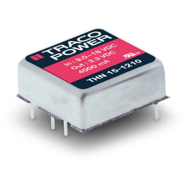 TracoPower THN 15-1211 DC/DC-omvandlare kretskort 12 V/DC 5 V/DC 3 A 15 W Antal utgångar: 1 x Innehåll 1 st